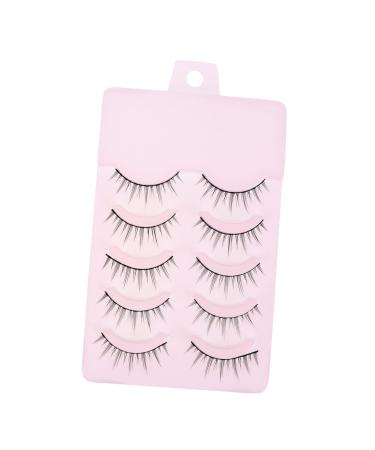 5 Pairs Fake Eyelashes Beauty Girl Fake Lashes Natural Eyelashes Beauty Accessory Natural False Eyelashes 3d False Lashes Fakes Woman Cosmetic Acrylic Chemical Fiber
