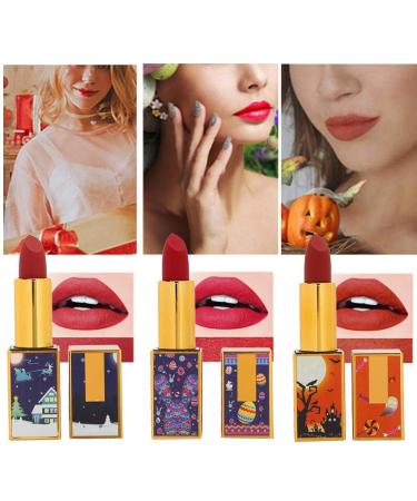 Dekaim 3PCS Matte Lipstick Set - Long Lasting Smooth & Moisturizing Makeup Kit for Beautiful Lips - Buy Online on GoSupps.com