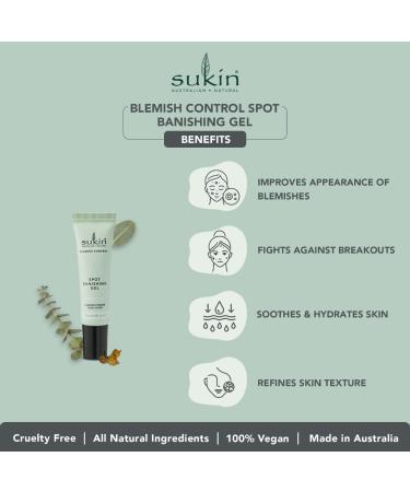 Sukin Blemish Control Spot Banishing Gel 15ml - Clear Acne Fast | International Shipping Available - Buy Online on GoSupps.com