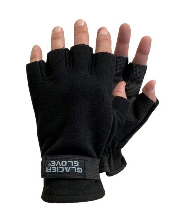 Glacier Glove Alaska River Series Durable Windproof Fingerless Gloves - Black XX-Large
