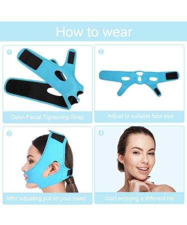 V Line Mask - Anti-Wrinkle Facial Bandages for Firming & Lifting Reduce Double Chin & Tighten Skin - Buy Online on GoSupps.com