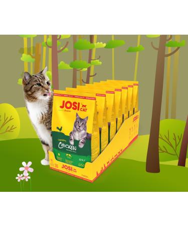 Josicat Crunchy Poultry - Premium Dry Cat Food (7 x 650g) | 4.55 kg Cardboard Pack | International Shipping - Buy Online on GoSupps.com