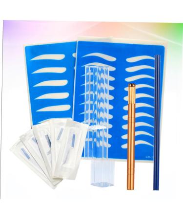 SOESFOUFU Storage Box Kit Semi-permanent Skin Microblading Storage Practice Eyebrow Pen Golden Manual with Pencil Storage Boxes - Buy Online on GoSupps.com