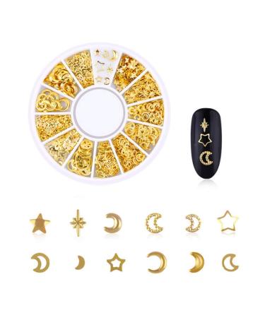 AKOAK 200Pcs 3D Alloy Nail Art Decorative Star and Moon Rivets  Mini Nail Accessories  Professional Nail Sticker Accessories - Buy Online on GoSupps.com
