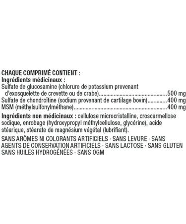 Kirkland Signature Glucosamine Chondroitin and MSM 500/400/400 mg 300 Tablets - Buy Online on GoSupps.com