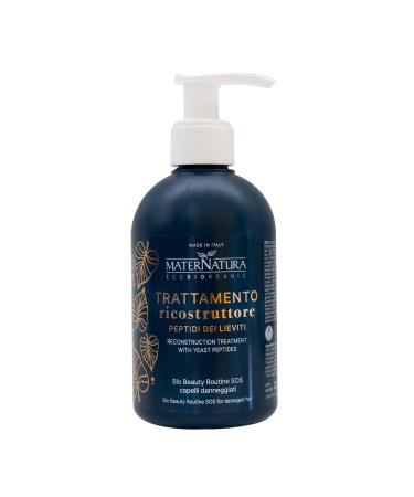 Maternatura, Reconstructive Treatment with Yeast Peptides for Damaged Hair, Cleanses and Repairs Hair, SOS Beauty Routine for Damaged Hair, Made in Italy - 250 ml