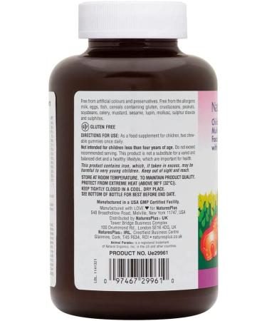 Nature's Plus Source of Life Animal Parade Gummies - 75 Chewable, Natural Assorted Flavors for Kids - Buy Online on GoSupps.com