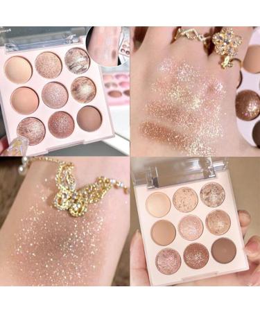 Buy Shadow Palette Gift Set - 9 Blendable Nude Eyeshadows Matte & Shimmer Finishes - International Shipping - Buy Online on GoSupps.com