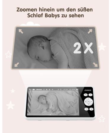 Buy Annke Tivona Baby Phone - 720p Display 1080p Camera Night Vision 2-Way Audio | International Shipping - Buy Online on GoSupps.com