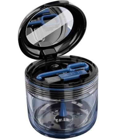 Hanobc Portable Prosthesis Case Holder - Travel Bath Storage & Cleaning Container (Black) | Ideal for Prosthesis Care - Buy Online on GoSupps.com