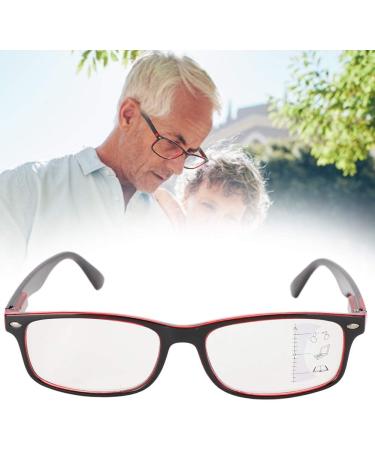 Retro Multifocal Reading Glasses for Visual Fatigue Relief - Presbyopic Glasses in Red | International Shipping Available - Buy Online on GoSupps.com