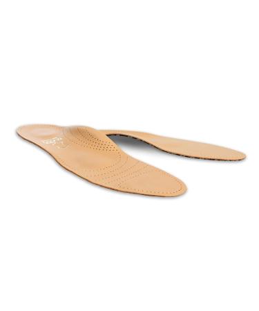 Tacco Deluxe Orthotic Shoe Insoles Inserts Premium Leather Footbed with Arch Support for Flat Feet Metatarsal Pain Plantar Fasciitis Arch Pain (36 EUR/US L5) 36 EUR / US L5