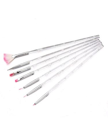 7pcs Nail Art Brushes Embossing Liner Pen Nail Painting Pens Set Perfect for Professional or Home Use