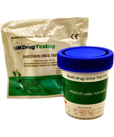 UKDrugTesting Ultra Sensitive 13-Drug Home Testing Cup | High Accuracy Drug Test Kit - Buy Online on GoSupps.com