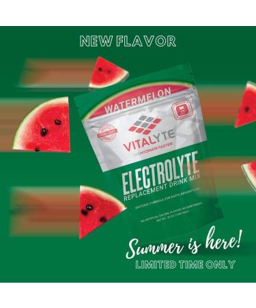 Vitalyte Electrolyte Powder (40 - 16oz Servings Per Container) - Isotonic Drink Mix for Hydration  Energy & Recovery - Water Enhancer & Rehydration Supplement for Men  Women & Sports (Watermelon) - Buy Online on GoSupps.com