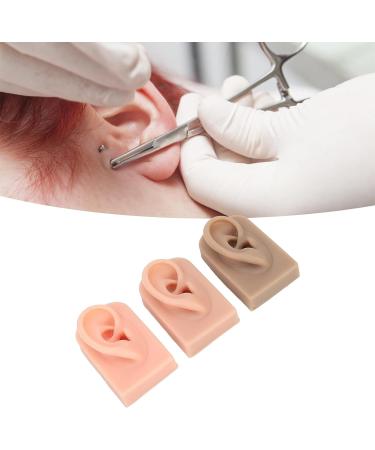 3Pcs Soft Silicone Ear Models for Piercing Training - Reusable, Flexible, 3 Colors - Buy Online on GoSupps.com