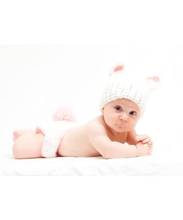Qyeaber Newborn Photography Props - Handmade Crochet Knitted Rabbit Costume for Baby Girl - Buy Online on GoSupps.com