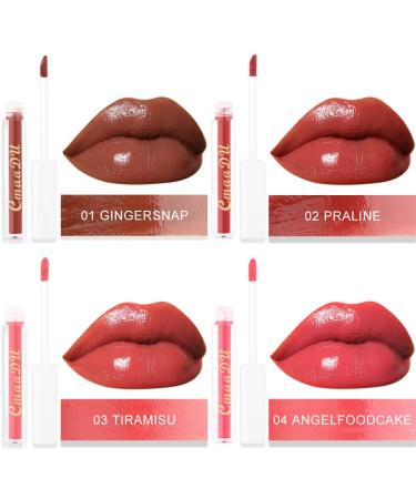 8Pcs Matte Lipstick Set for Dark Skin Women - Long Lasting 24 Hour Wear with Olive Fruit Oil - Dark Red Shades - Buy Online on GoSupps.com