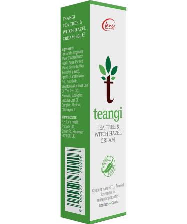 Teangi Tea Tree and Witch Hazel Cream Soothing and Calming Treatment for Irritated Sensitive Skin with 100% Natural Ingredients 28g - Buy Online on GoSupps.com