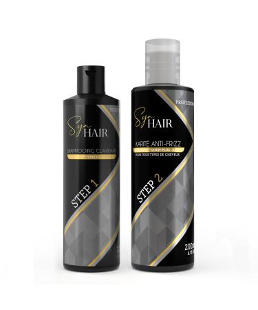 Sya Hair Smoothing Shea Clarifying Shampoo 120 ml x 200 ml - Natural Hair Care for All Hair Types