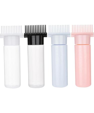 Hair Oil Applicator Bottle 180ml Root Comb Applicator Bottle with Clear Scale and 13 Oil Outlets Portable Hair Dye Bottle for Hair Care and Styling Black Head with Clear Body black head +clear body - Buy Online on GoSupps.com