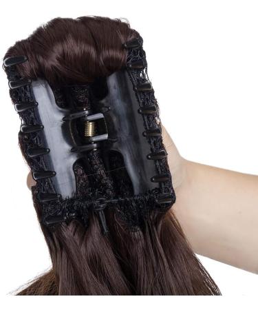 Claw Clip Synthetic Ponytail Hair Extension 18 inch Wavy - Medium Brown - Buy Online on GoSupps.com