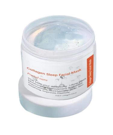 Collagen Mask - Collagen Night Wrapping Mask - Deep Collagen Anti Wrinkle Mask - Collagen Sleeping Mask - Face Masks Beauty Anti Age Face Gel Firming Nourishing 100g
