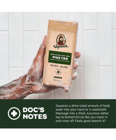 Dr. Squatch NEW Body Wash for Men with Nourishing Natural Ingredients | No Paraben Phthalate Sulfate | Coconut Castaway (14 oz) Wood Barrel Bourbon & Pine Tar (8 oz 2-Pack) & Body Scrubber Tropical Timberland - Buy Online on GoSupps.com
