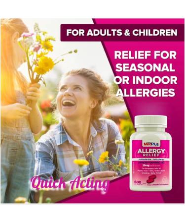 MedPlus Allergy Relief Medicine 25 mg 600 Tablets | Diphenhydramine Hcl | Antihistamine | Relief for Indoor & Outdoor Allergies Pink - Buy Online on GoSupps.com
