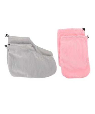 BESTYASH Sets de Wraps Cire de Paraffine avec Bande lastique pour Soin des Mains et et Bottines Confortables pour Spa Domicile Durable et