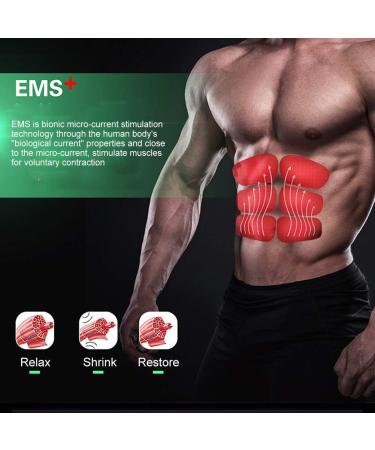 ZJchao ABS Trainer - Intelligent EMS Muscle Stimulator Belt for Effective Belly Arm & Leg Fitness | International Shipping - Buy Online on GoSupps.com