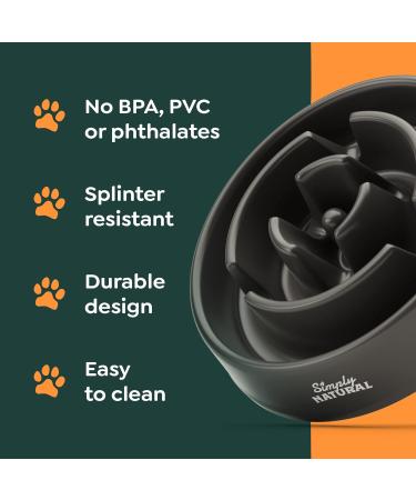 Slow Feeder Dog Bowl Large 21cm Dog Food Bowl Anti-Gulp Anti-Overeating Dog and Cat Slow Feeder Bowl Dog Bowls to Slow Down Eating Puppy Slow Feeding Dog Bowl Maze Bowl - Buy Online on GoSupps.com