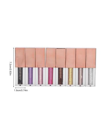 Buy 8PC Liquid Glitter Eyeshadow Set | Long-Lasting Fast-Drying Sparkling Makeup for Parties & Weddings - Buy Online on GoSupps.com