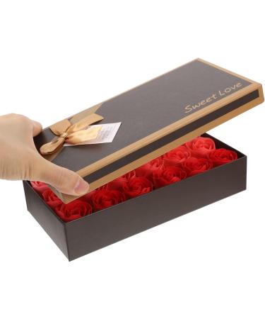 FOMIYES 1 Box Rose Soap Bath Soap Rose Flower Layout Soap Flowers Flower Soap Decoration Party Soap Flower Party Artificial Soap Flower Fragrance Miss Red - Buy Online on GoSupps.com
