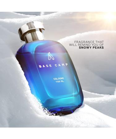 Ust.raa Ba.se Ca.mp Cologne - 100 ml - Perfume for Men | Cool Crisp Fragrance of the Mountains | Long-lasting | Zingy Aquatic Notes with Fresh Masculine Fragrance - Buy Online on GoSupps.com