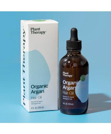 Plant Therapy Organic Argan Hair Oil 4 oz Organic Argan Oil 100% Pure and USDA Certified Organic For Face Hair Skin Nails and Cuticles Argan 4 Fl Oz (Pack of 1) - Buy Online on GoSupps.com