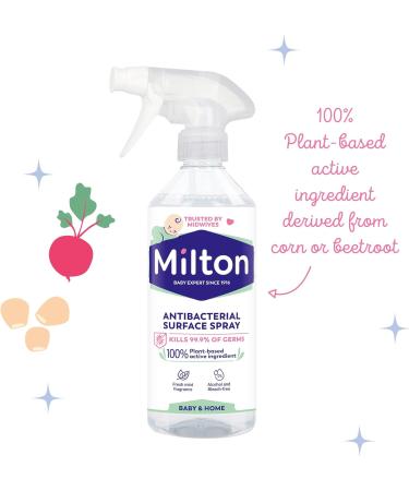 Milton Antibacterial Surface Spray 500ml Alcohol-free and Bleach free Fresh mint fragrance - Buy Online on GoSupps.com