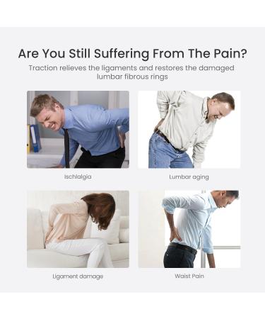 Decompression Back Belt - Lumbar Support Device for Lower Back Pain Relief | Spine Reset & Back Traction for Men & Women (Large 42-53 - Buy Online on GoSupps.com