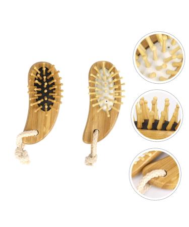 Buy 2-Piece Beech Wood Hair Comb Set - Antistatic Scalp Massage & Combat Hair Struggles - Perfect for Women - Buy Online on GoSupps.com