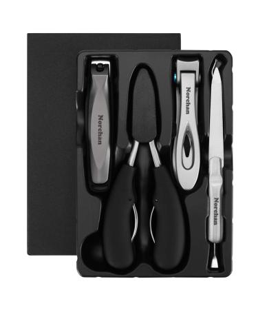 Large Nail Clippers Set 5 Pcs Sharp Toenail and Fingernail Clippers for Men and Women (Premium Big Size Heavy-Duty Design)