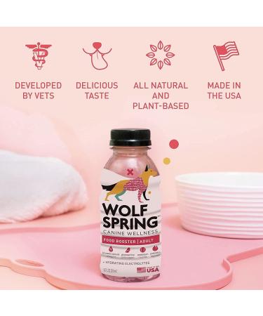 Natural Wolf Spring Dog Food Supplement for Adult Dogs | Skin, Coat & Joint Support | Digestive Health Multivitamin with Omega-3 | Plant Based Additive | 10oz (Pack of 24) - Buy Online on GoSupps.com