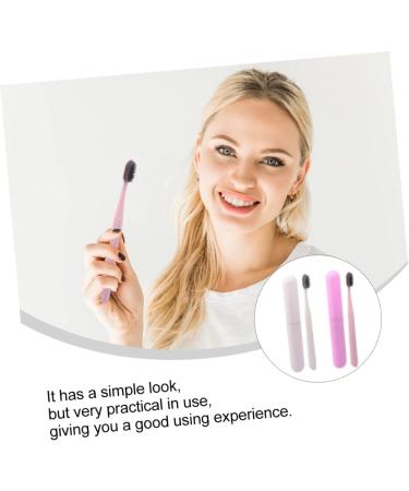 Minkissy 6-Pack Soft Toothbrush Set with Travel Case - Kids & Adults | Long Grip & Tooth Cleaning Tool - Buy Online on GoSupps.com