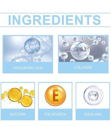  Bsbkoj Hyaluronic Acid Tube Face Moisturizing Hyaluronic Acid 1.2ml X 30 Pieces Non-Greasy Women's Skin Care for Friends Family Locking Moisture and Helping Reduce Appearance - Buy Online on GoSupps.com