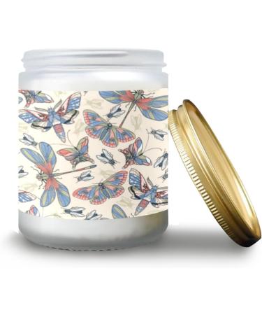 Vanilla Candles | Aromatherapy Jar Candles - 7 oz Long Lasting Scented Gift Set for Women | Perfect Birthday Gifts with Butterflies & Dragonflies - Buy Online on GoSupps.com