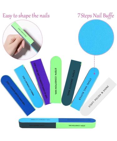 24 Pcs Nail File Set | Buffer Block, Cuticle Nipper & Pusher | Nail Scrubbing Brushes | Dead Skin Trimming & Polishing - Buy Online on GoSupps.com