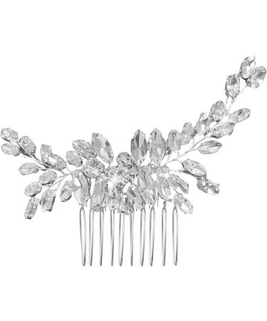 Rhinestone Hair Side Comb Shining Hair Barrettes Wedding Hair Comb Crystal Hair Accessories Bridal Head Pieces for Women and Girls - Buy Online on GoSupps.com
