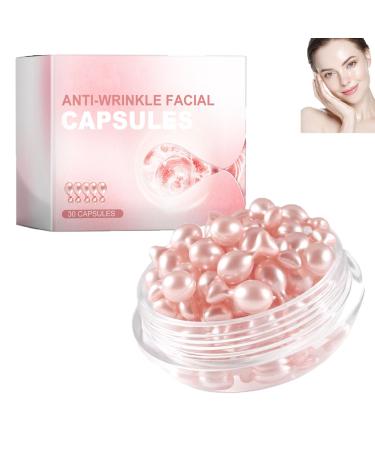 homomdy Anti-Wrinkle Face Capsules Anti-Aging Serum Moisturizing & Brightening Serum Lifting & Firming Smoothing Fine Lines & Anti-Wrinkles Nourishing & Repairing Improving Elasticity (1pcs)