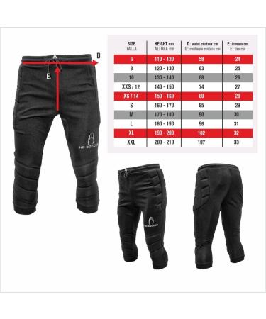 HO Soccer 3/4 Logo Goalkeeper Pants XL Black - Premium Goalkeeper Gear for International Shipping - Buy Online on GoSupps.com