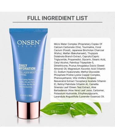 Onsen Secret Anti-Aging Face Moisturizer Cream - All Natural Organic Skin Lotion for Women | Daily Hydration & Wrinkle Reduction (35 ml) - Buy Online on GoSupps.com
