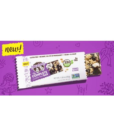 Lenny & Larry's Cookies & Creme Complete Cookie-fied Bar 45g (Pack of 9) - Plant-Based Protein, Vegan, Non-GMO - Buy Online on GoSupps.com